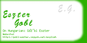 eszter gobl business card